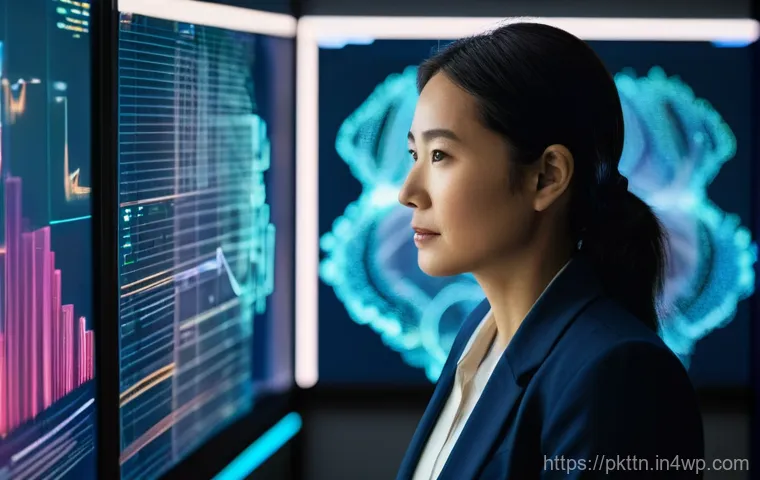 자연어 처리 모델 튜닝을 위한 베스트 프랙티스 - **Prompt:** A highly skilled AI engineer, a woman in her late 30s with a focused expression, stands ...