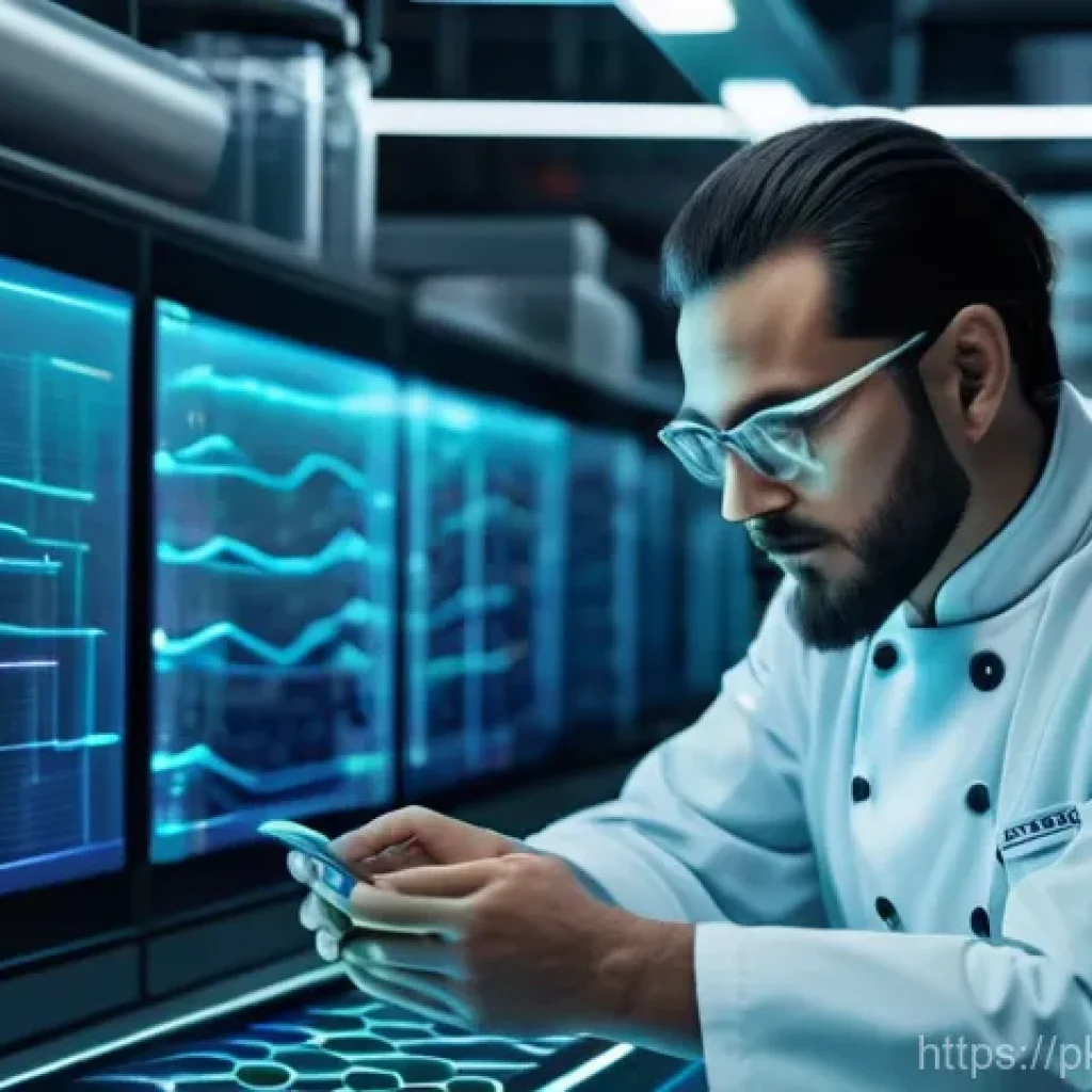 자연어 처리 모델 튜닝에서의 그리드 서치 활용 - **Image Prompt 1: The Culinary Alchemist of Data**
A highly detailed, cinematic shot of a data s...