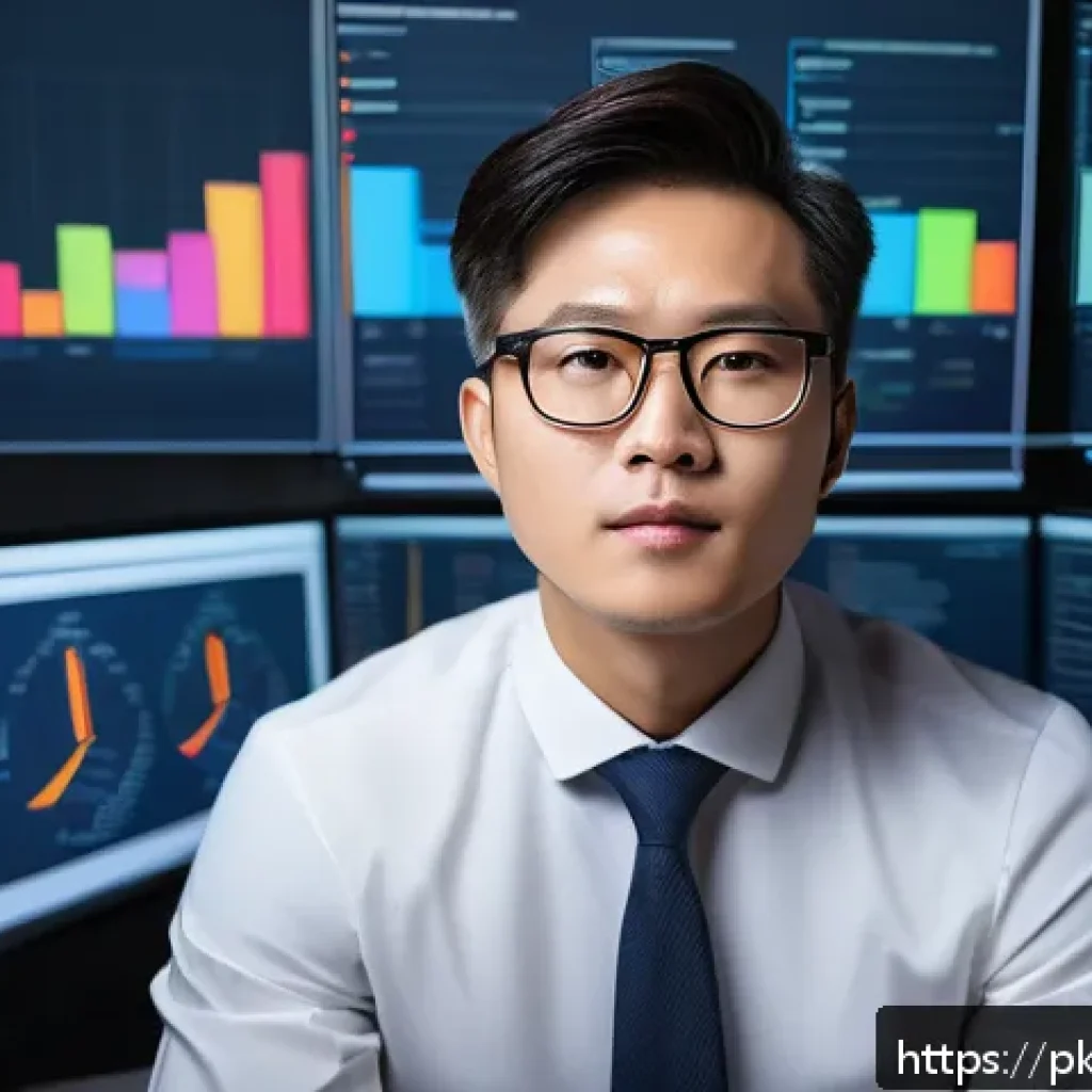 자연어 처리 모델 튜닝을 위한 기술적 챌린지 - A professional data scientist analyzing complex multilingual text data on multiple computer screens,...