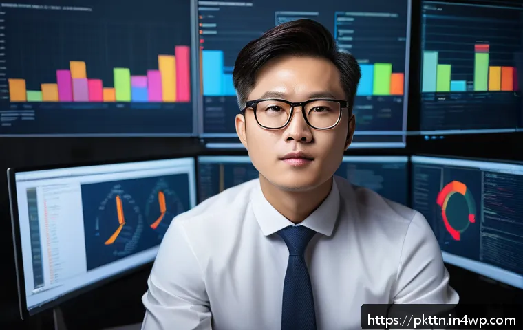자연어 처리 모델 튜닝을 위한 기술적 챌린지 - A professional data scientist analyzing complex multilingual text data on multiple computer screens,...